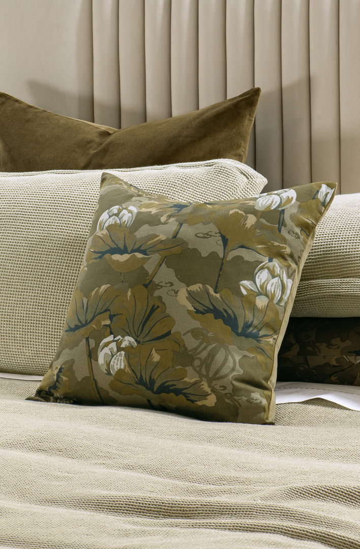 Bianca Lorenne - Waterlily Olive Comforter (Cushion-Pillowcases-Eurocases Sold Separately) image 1